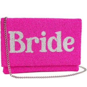 Bride to be wedding clutch